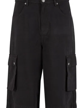 Short - Washed Workwear Cargo Shorts - 30 bis 38 - für Männer - Größe 38 - schwarz - Männer - male - Urban classics - FashionsVida