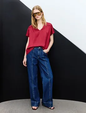 Blusa de mujer de manga corta capa - Tintoretto - FashionsVida