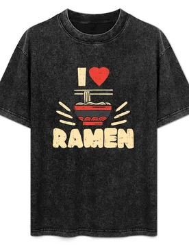 I love ramen T-Shirt Soft Casual Short Sleeve Cotton Tee - Aliexpress - FashionsVida