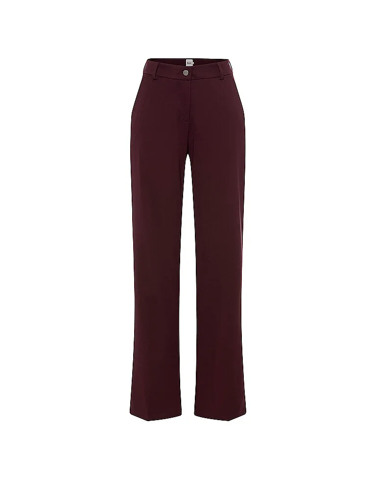 Marlenehose MAINE dunkelrot 38 damen - Brax - FashionsVida