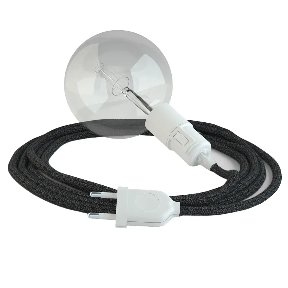 Cables Suspension Luminaire Rn03 5 M Anthracite / White One Size - Creative - FashionsVida