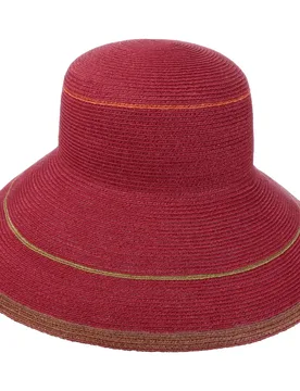 Alba Stripes Hemp Hat by - bordeaux - Damen - Size: One Size - Mayser - FashionsVida
