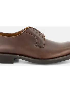 Zapatos de cordones de hombre en piel con pala lisa - Lottusse - FashionsVida