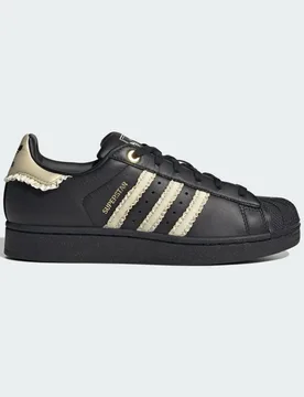 SCARPA SUPERSTAR II 43 1/3 Core Black / Warm Vanilla / Gold Metallic - Adidas - FashionsVida
