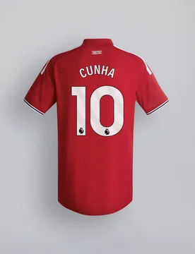 Manchester United 26/27 Home Kids Jersey with Cunha 10 EPL Printing & Badge 9-10Y - Adidas - FashionsVida