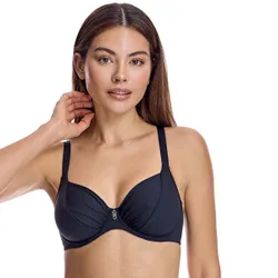 W251339 Womens Underwire Bikini Top - Black - Size 44c