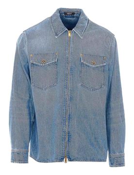 Camicia in denim con cerniera