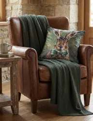 MM Linen Hare Tie Cushion Multi