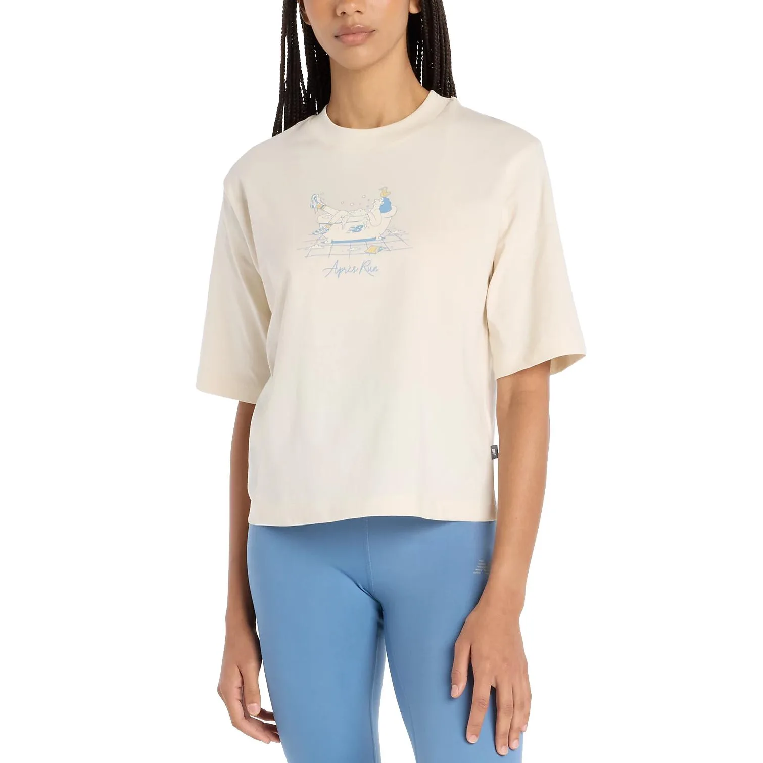New Apres Run Bath Tee Linen M Damen - Balance - FashionsVida