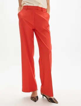 Pantalón recto de mujer fit alfons color sólido - Lola Casademunt - FashionsVida