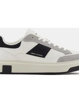 Zapatillas estilo casual de hombre con contraste y combianciones de tejido - Armani Exchange - FashionsVida