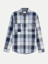 Regular-Fit Freizeithemd mit Karo-Muster Blau XL