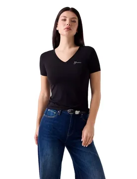 Maglietta A Maniche Corte W6yi13k3853 Jet Black A996 M - Guess - FashionsVida