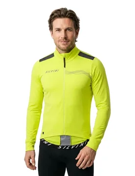 Silvini Giacca Ghisallo Lime / Blue - SILVINI - FashionsVida