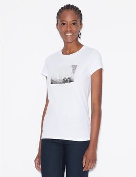 Para mujer. 8NYTDLYJ73Z6110 Camiseta de manga corta (L), Casual, Algodón