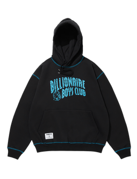Embroidered Arch Logo Hood - Black