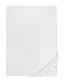 Jersey-Elastic-Boxspring-Spannbetttuch weiss, 1x 180x200 cm - 200x220 cm - Biberna - FashionsVida