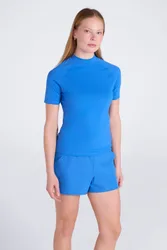 Womens UV Rash Vest - Blue - Blue - Size: 8