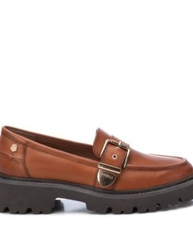 Para mujer. 16190702-CAMEL Mocasines de piel 161907 (37), Plano, Ninguno, Casual