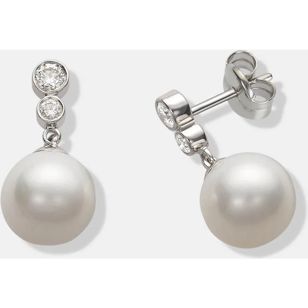 Pendientes de oro, perlas y diamantes - El Corte Inglés - FashionsVida