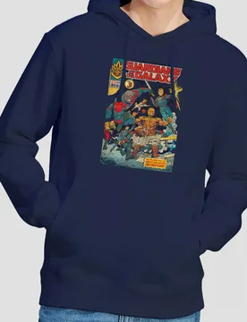 Unisex Gotg3 Guardians Vol 3 Hoodie in Navy Size: Large - Navy - Size: L - Marvel - FashionsVida