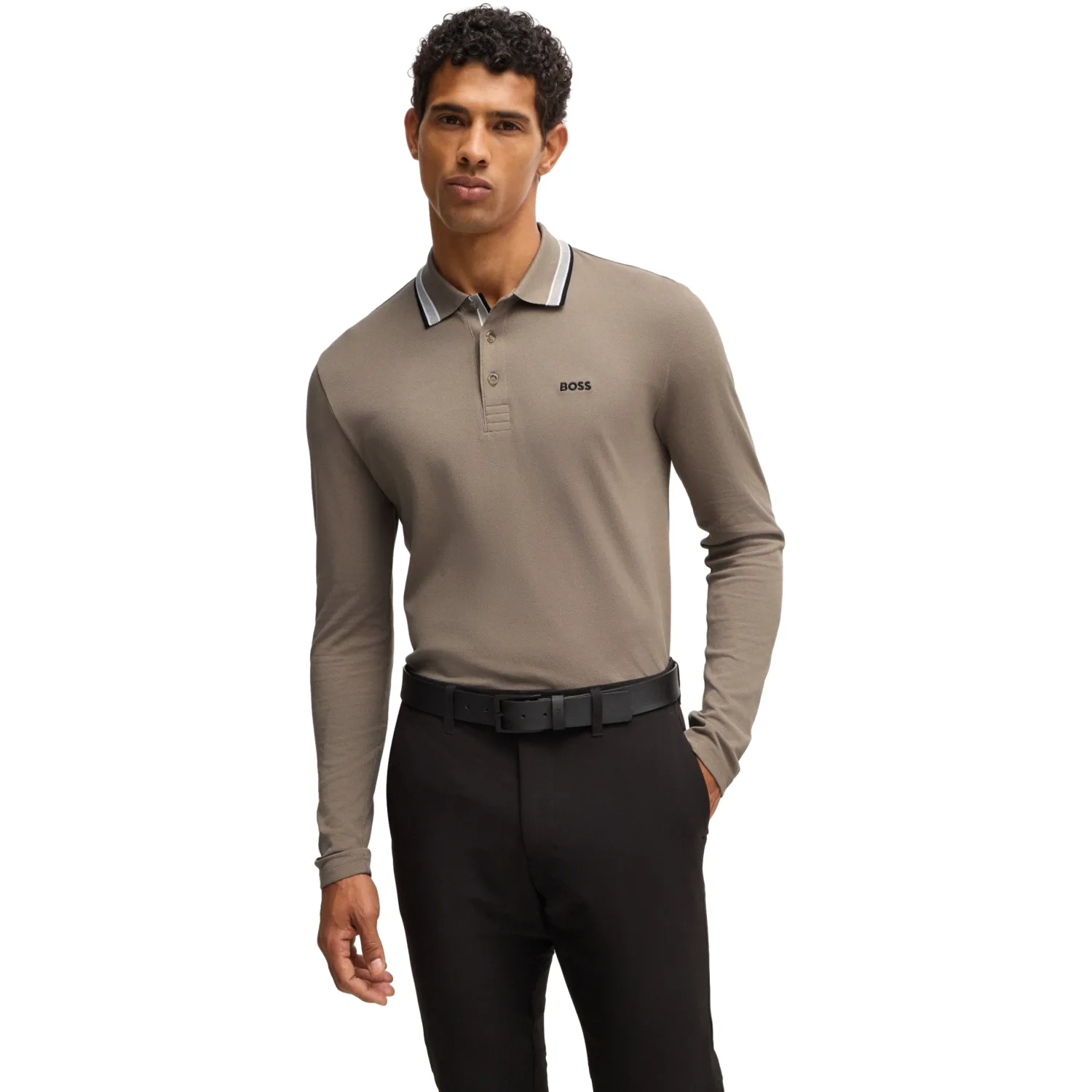 HUGO BOSS Pullover Plisy, taupe xxl - BOSS - FashionsVida