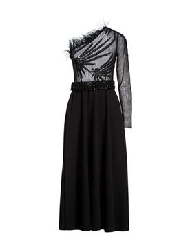 Midi-Kleid Damen Schwarz 36,38 Damen