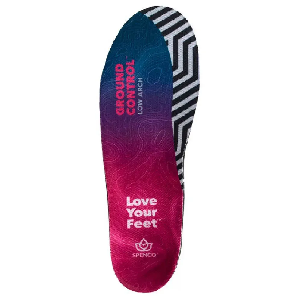 Semelle Intérieure Ground Control Low Arch Black / Purple EU 42-44 - Spenco - FashionsVida