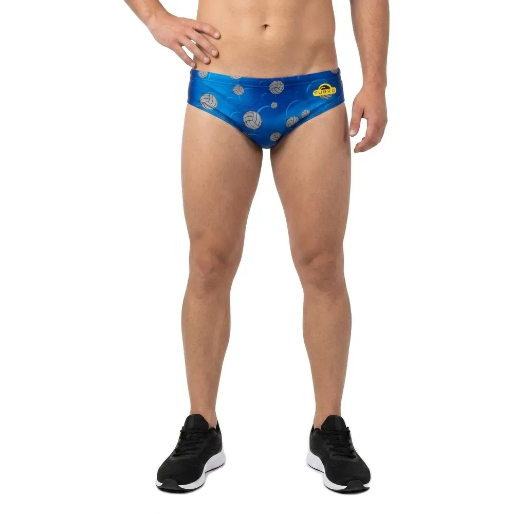 Bubbles Balls Wp Swimming Brief Grey / Gray S Men - TURBO - FashionsVida