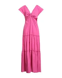 Maxi-Kleid Damen Magenta 40 Damen