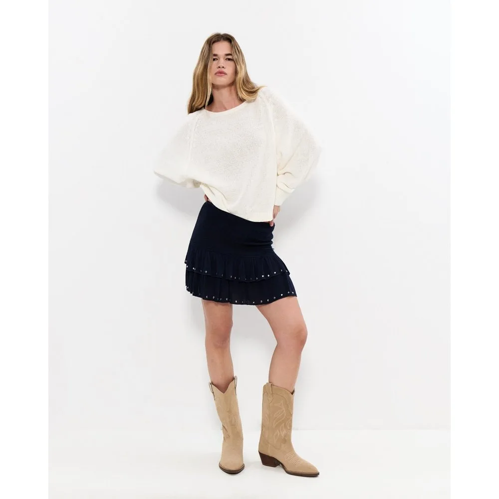 Falda corta de mujer con volantes - Brownie - FashionsVida