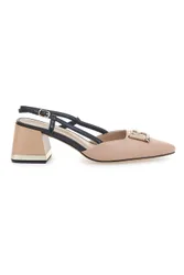 Décolleté Rosa e Nere Con Cinturino Slingback 8604 39