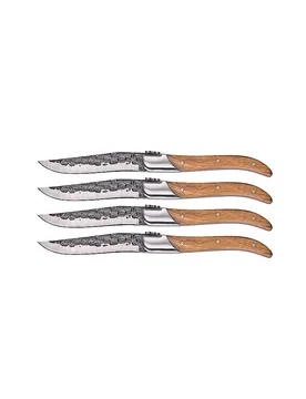 Set di 4 coltelli da bistecca BULL in legno d'olivo marrone - Zassenhaus - FashionsVida