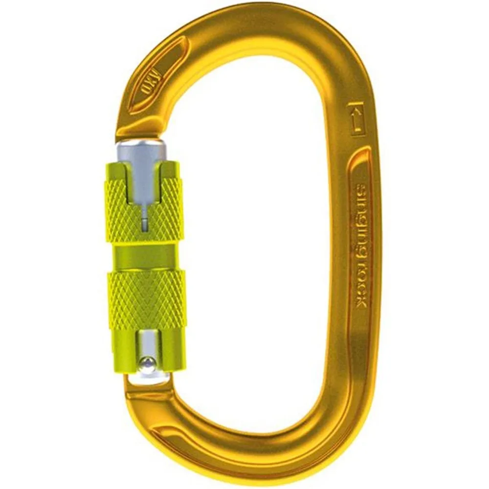 Oxy twist lock mosquetón seguridad Amarillo (UNICA) - SINGING ROCK - FashionsVida