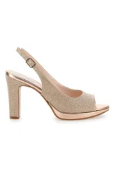 Décolleté Slingback Cipria Effetto Raso 4477 37