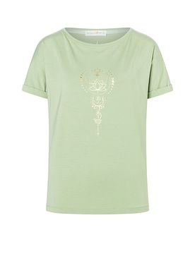 Camiseta de yoga Eka Padma para mujer verde S