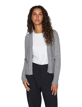 Cardigan Ril Medium Grey Melange XL - Vila - FashionsVida