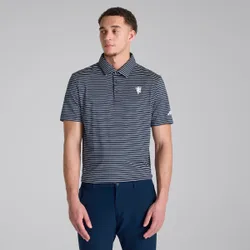 Manchester United x Golf Performance Stripe Polo Shirt Navy XL
