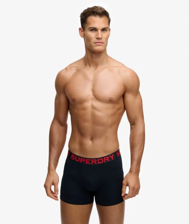 Superdry Herren Boxer Dreierpack Navy - Größe: L - 39.99 - FashionsVida