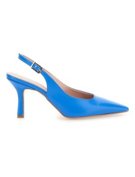 Slingback 0018 Bluette con tacco medio 39