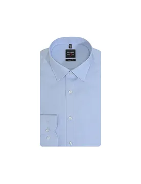 Camisa Body Fit azul 38 - Olymp Level Five - FashionsVida