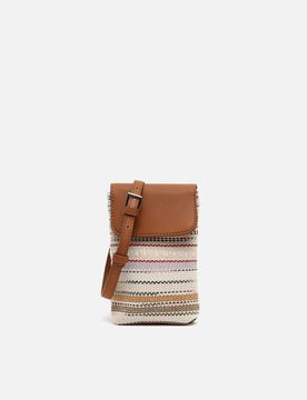 Micus Mini sac à bandoulière pour téléphone portable imprimé jacquard
