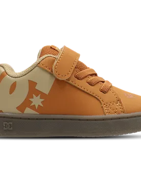 DC Sneakers Court Graffik Baby Shoes - Brown - Size 7 - Suede - Brown - Size: 7 - Dc shoes - FashionsVida