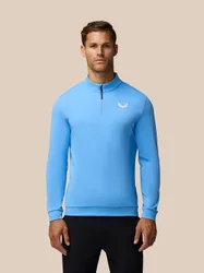 Golf Club Classic 1/4 Zip Top - Cool Blue/white COOL BLUE/WHITE 2XL male