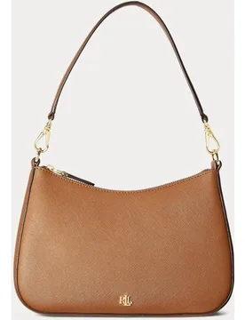 Hobo mediano Danni de piel en con logo metálico - Lauren Ralph Lauren - FashionsVida
