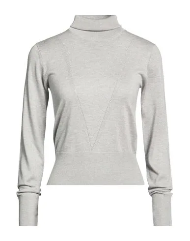 Rollkragenpullover Damen Hellgrau 34,36,38 Damen - ALPHA - FashionsVida