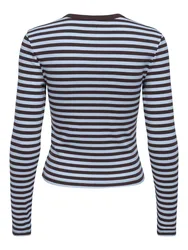 ONVA /S O-NECK STRIPE TOP JRS femae