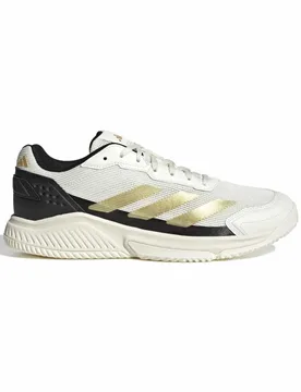Courtquick Padel Shoes Gold Metallic / Gold Metallic / Off White UK 10.5 - Adidas - FashionsVida