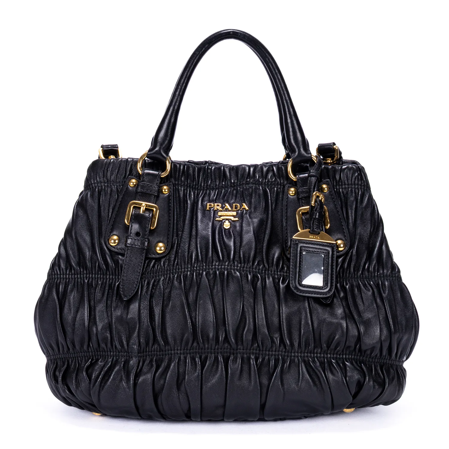 Pre-Owned Womens Satchel Bag Shoulder Bag - Black - One Size - Prada - FashionsVida