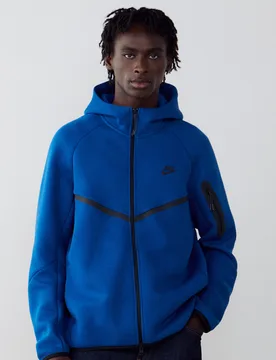 Jacket Tech Fleece Fz bleu/noir m - Nike - FashionsVida